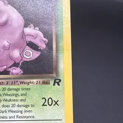 Dark Weezing 31/82 Pokemon Card Team Rocket - Image 2