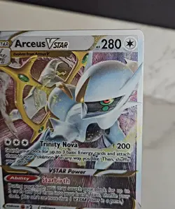 Arceus VSTAR (Metal Card) 123/172 Sword & Shield Promo NM Pokemon 2022 - Image 2