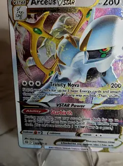Arceus VSTAR (Metal Card) 123/172 Sword & Shield Promo NM Pokemon 2022 - Image 3
