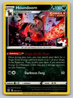 Houndoom Rare Prize Pack Series Cards 096/163 NM C2 - Image 1