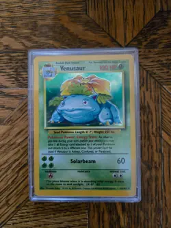 Venusaur Base Set Holo Rare Card 15/102 1999 WOTC 100 HP Pokemon TCG - Image 1