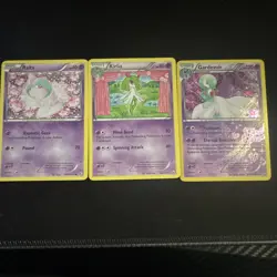 Pokemon TCG Radiant Collection Ralts Kirlia Gardevoir 3-Card Foil Lot - Image 1