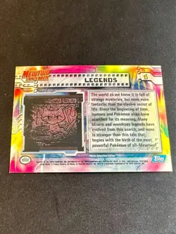 Legends [Mew] 1999 HOLO Mewtwo Strikes Back Pokemon Card Blue Logo Nintendo VLP - Image 4