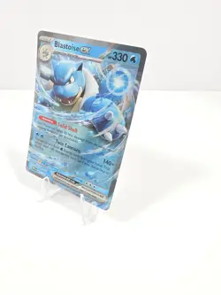 Pokemon Card Blastoise EX 151 Set 009/165 ULTRA RARE - NM Condition - Image 2