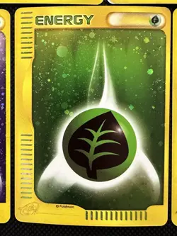 Pokemon Card Holo Japan E Series Fire Water Grass Dark Fighting Energy 5 Set - Image 5