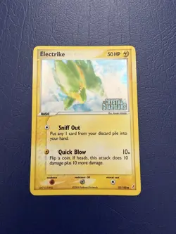 Electrike 52/100 Card Crystal Guardians Holo Stamped Pokemon Card - Image 1