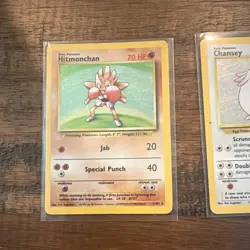 Pokemon TCG Base Set Holo 8-Card Lot Hitmonchan Chansey Magneton Clefairy LP - Image 2