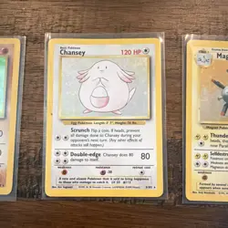 Pokemon TCG Base Set Holo 8-Card Lot Hitmonchan Chansey Magneton Clefairy LP - Image 3