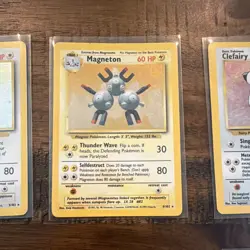 Pokemon TCG Base Set Holo 8-Card Lot Hitmonchan Chansey Magneton Clefairy LP - Image 4