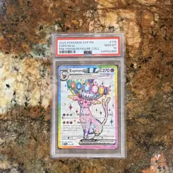 Pokemon 2025 EN Pokemon TCG SV Promo Cards Espeon ex SVP175 Holo PSA 10 - Image 1