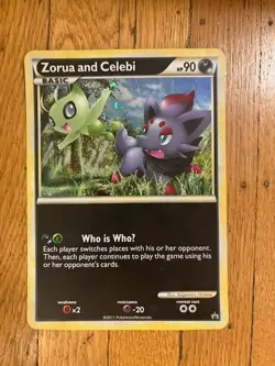 Zorua and Celebi (Black and White Tour Promo) Jumbo Cards Holo - Image 1