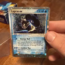 Pokemon TCG 4-Card Lot: Charizard 4/102, Dragonite, Pikachu, Lapras ex Holo - Image 4
