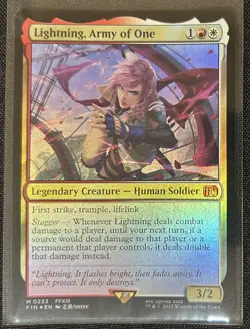Lightning, Army of One 498 Mythic Foil Final Fantasy MTG - Image 1