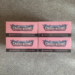 4x Pokemon TCG Chaos Rising Pokemon Center Elite Trainer Box ETB 🔥 SEALED ✅ - Image 3