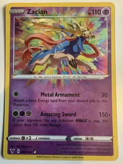 Pokemon: Zacian (Amazing Rare) SWSH04: Vivid Voltage NM - Image 1
