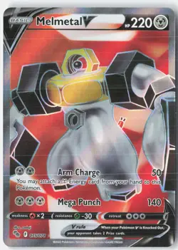 Melmetal V 075/078 Ultra Rare Pokemon GO Pokemon Holo Near Mint - Image 1