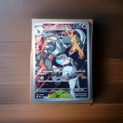 Pokemon Team Rocket's Houndoom 191/182 SV10 Destined Rivals IR Holo 130 HP EN - Image 1