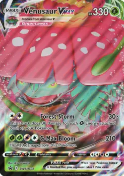 VENUSAUR VMAX SWSH102 P JUMBO CARDS POKEMON HOLO NM/M - Image 1