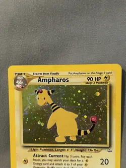 Pokemon TCG Ampharos 1/64 Neo Revelation Holo Rare Unlimited - Image 3