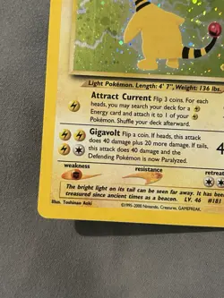 Pokemon TCG Ampharos 1/64 Neo Revelation Holo Rare Unlimited - Image 4