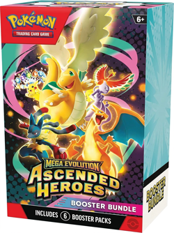 Pokemon TCG: Mega Evolution Ascended Heroes Booster Bundle (6 Booster Packs) - Image 1