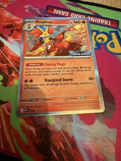 Pokemon Delphox Mega Evolution Chaos Rising Black Star Promo Prerelease MEP 074 - Image 2