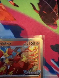 Pokemon Delphox Mega Evolution Chaos Rising Black Star Promo Prerelease MEP 074 - Image 3