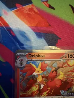 Pokemon Delphox Mega Evolution Chaos Rising Black Star Promo Prerelease MEP 074 - Image 4