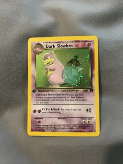 Pokemon TCG Dark Slowbro 12/82 Team Rocket Holo Rare - Image 1