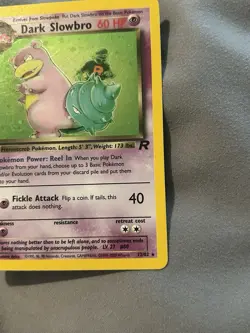 Pokemon TCG Dark Slowbro 12/82 Team Rocket Holo Rare - Image 5