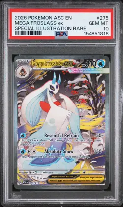 PSA 10 Pokemon Mega Froslass ex 275/217 SIR Ascended Heroes GEM MINT - Image 1