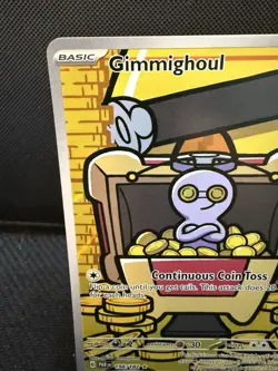 Pokemon TCG Gimmighoul #198/182 SV04: Paradox Rift Illustration Rare NM - Image 5