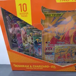Pokemon Reshiram And Charizard GX Premium Collection Sealed Box Sword And Shield - Image 3