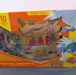 Pokemon Reshiram And Charizard GX Premium Collection Sealed Box Sword And Shield - Image 5