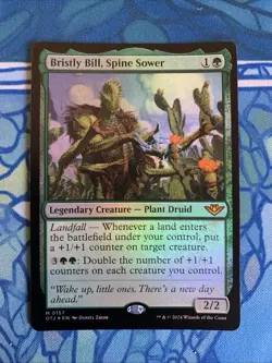 Bristly Bill, Spine Sower FOIL Outlaws of Thunder Junction MTG NM - Image 1