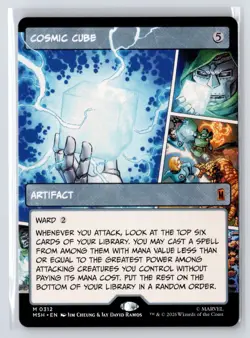 Cosmic Cube (Borderless) (0312) #312 Marvel Super Heroes Magic The Gathering MTG - Image 1