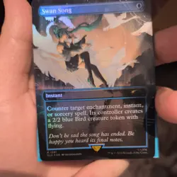 MTG - Swan Song - Rainbow Foil - Hatsune Miku Secret Lair - Magic the Gathering - Image 1