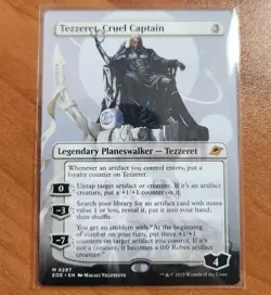 Magic MTG Tezzeret, Cruel Captain EOE 0287 Borderless Mythic - NM condition - Image 1