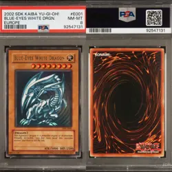 🔥 PSA 8 NM-MT BLUE-EYES WHITE DRAGON | STARTER DECK KAIBA EUROPE SDK-E001🔥 - Image 1