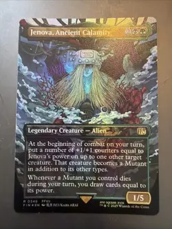 Jenova, Ancient Calamity #346 Rare Borderless FOIL Final Fantasy Magic MTG - Image 1