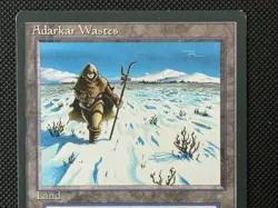 MTG Adarkar Wastes Ice Age Rare Dual Land LP Magic The Gathering 1995 - Image 4
