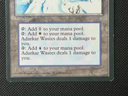 MTG Adarkar Wastes Ice Age Rare Dual Land LP Magic The Gathering 1995 - Image 5