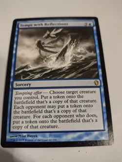 1 x MTG Magic The Gathering Commander Tempt with Reflections rare exc condition - Image 1