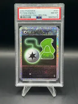 Pokemon Legendary Collection Reverse Potion Energy #101/110 PSA 8 NM-MT - Image 1