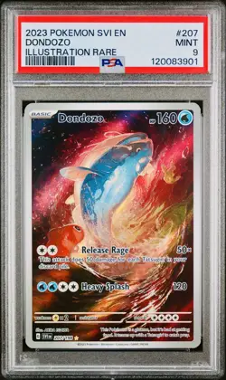 POKEMON PSA 9 DONDOZO ILLUSTRATION RARE 207/198 SCARLET e VIOLET ENGLISH 2023! - Image 1