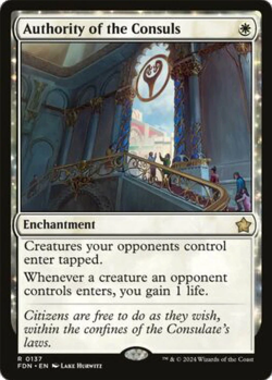 MTG Magic: the Gathering, Authority of the Consuls, Foundations FDN, NM/M - Image 1