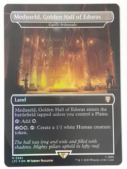 Castle Ardenvale (Foil, Borderless #361, Meduseld Golden) - NM - LTC - MTG Magic - Image 1