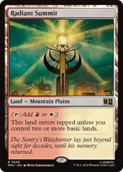 Radiant Summit (Surge Foil) - Commander: Marvel Super Heroes (MSC) - Image 1