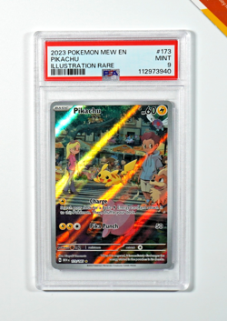 Pokemon PSA 9 Pikachu #173 Illustration Rare 151 2023 English - Image 1