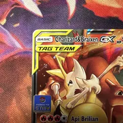 Charizard & Braixen GX 134/SM-P Pokemon TCG Gym Promo Indonesian TAG TEAM - NM - Image 2